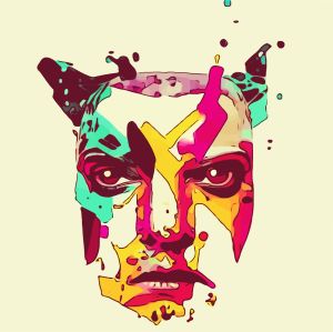 Face vector graphic