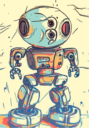Robot vector graphic