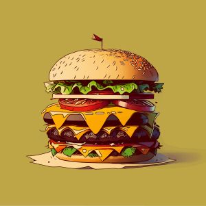 Burger vector graphic
