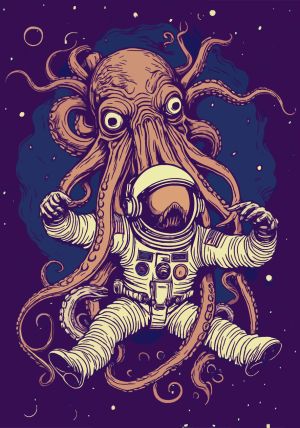 Squid vector graphic