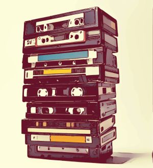 Casette vector graphic