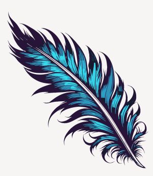 Feather vector graphic