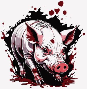 Pig vector graphic