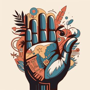 Hand vector graphic