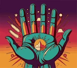 Hand vector graphic
