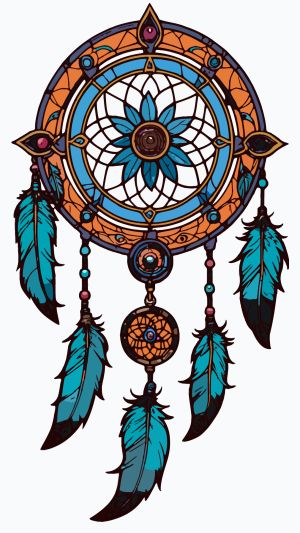 Dreamcatcher vector graphic