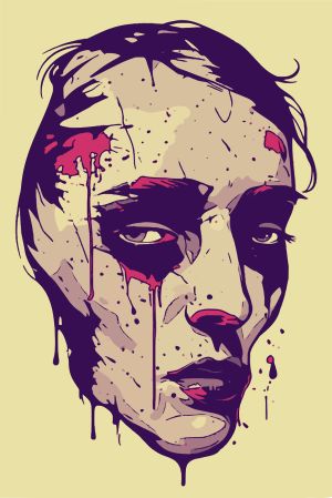 Face vector graphic