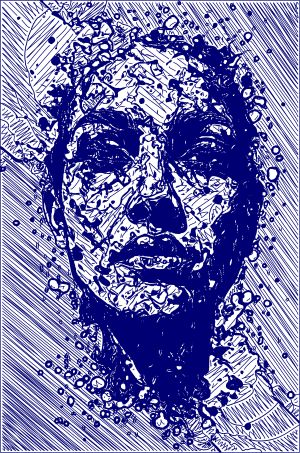 Face vector graphic
